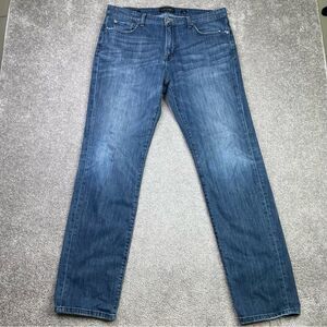 Lucky Brand 221 Jeans Men’s 36X32.5 Blue Straight Mid-Rise Dark Wash Denim